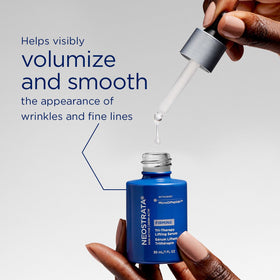 NEOSTRATA Tri-Therapy Lifting Serum texture swatch shows lightweight formula.
