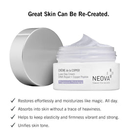 NEOVA Creme de la Copper jar showcases rich, moisturizing texture