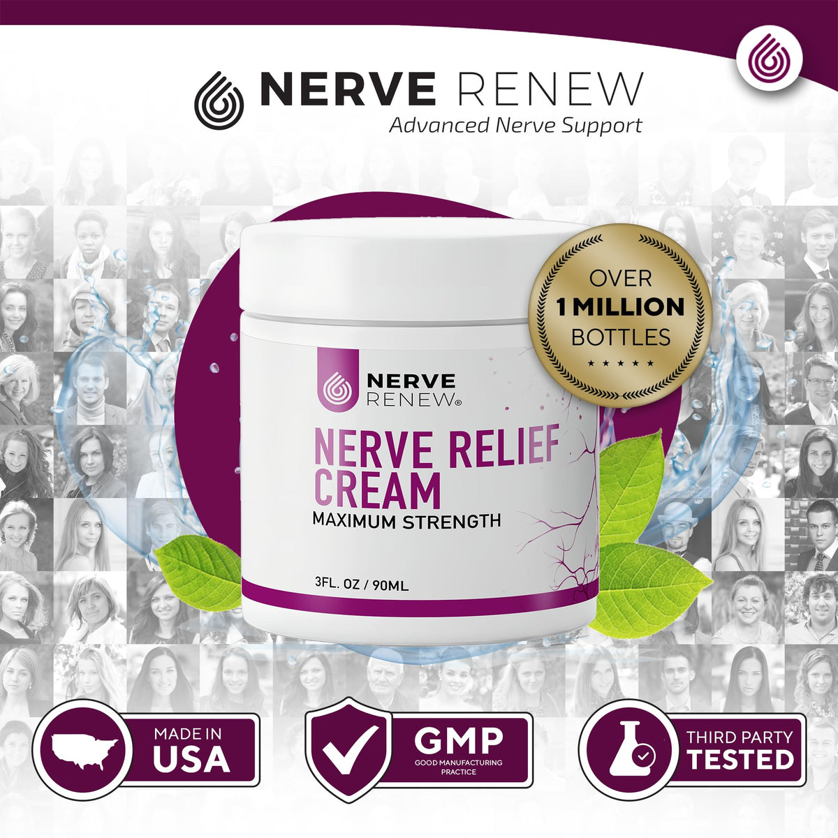 NERVE RENEW 3oz bottle front view