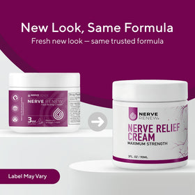 NERVE RENEW close-up of menthol cream texture and scent