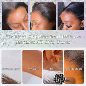 Straight NESMON wig demonstrates smooth, uniform hair texture and shine.