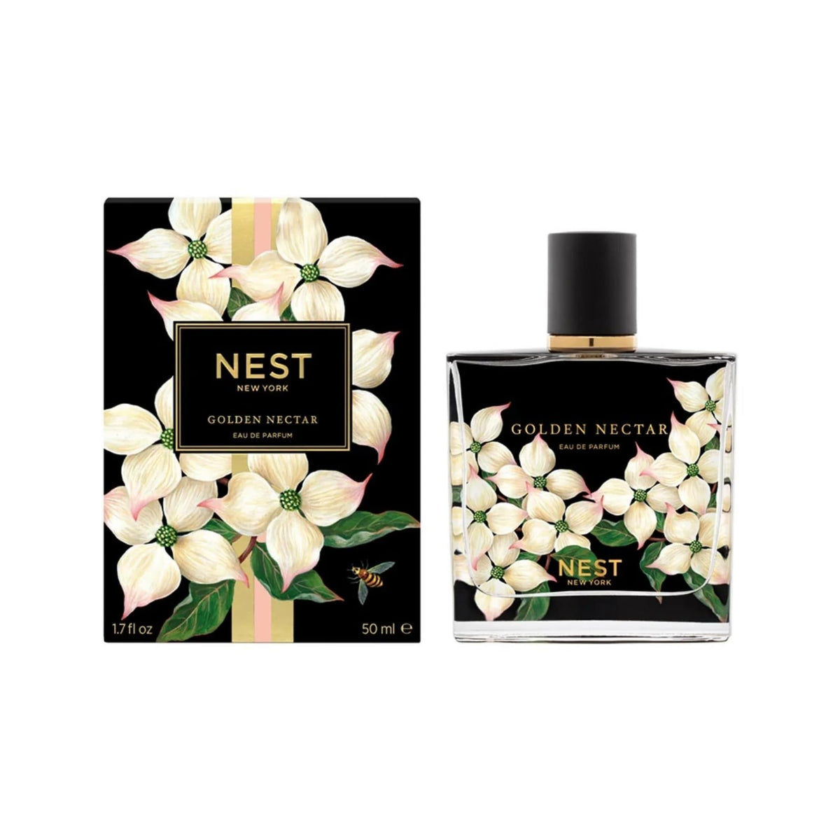 Nest New York Golden Nectar EDP bottle, warm floral gourmand aroma for elegant evenings.