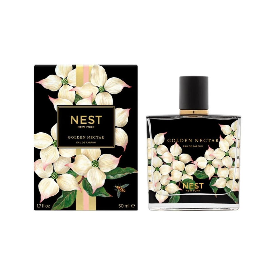 Nest New York Golden Nectar EDP bottle, warm floral gourmand aroma for elegant evenings.