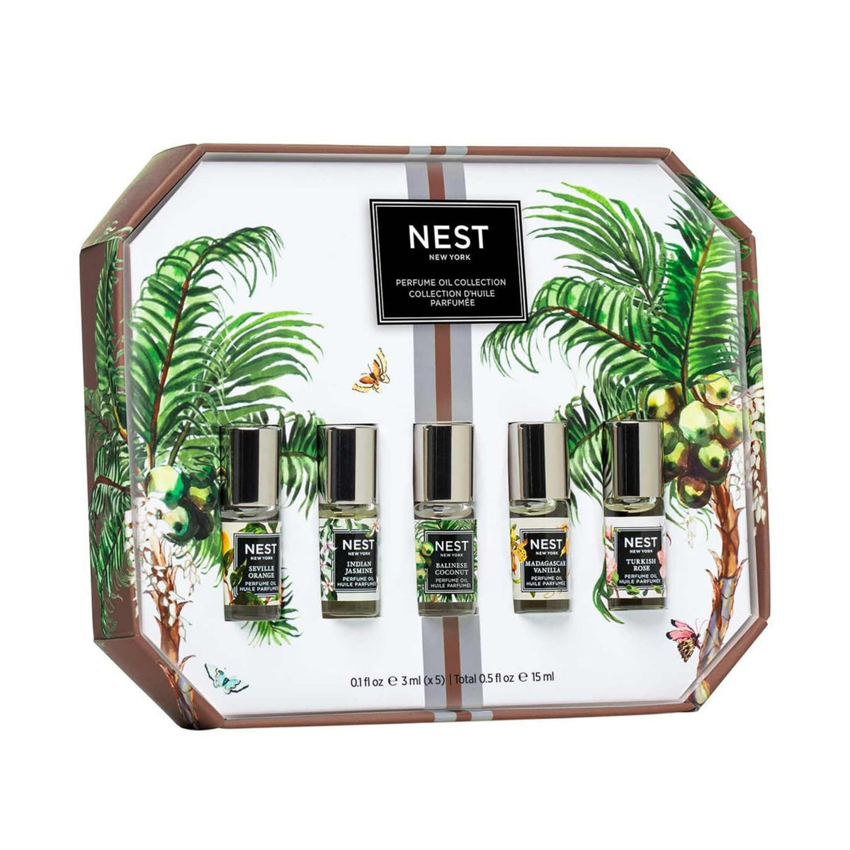 Nest New York Balinese Coconut perfume oil in tinted glass bottle for long-lasting fragrance