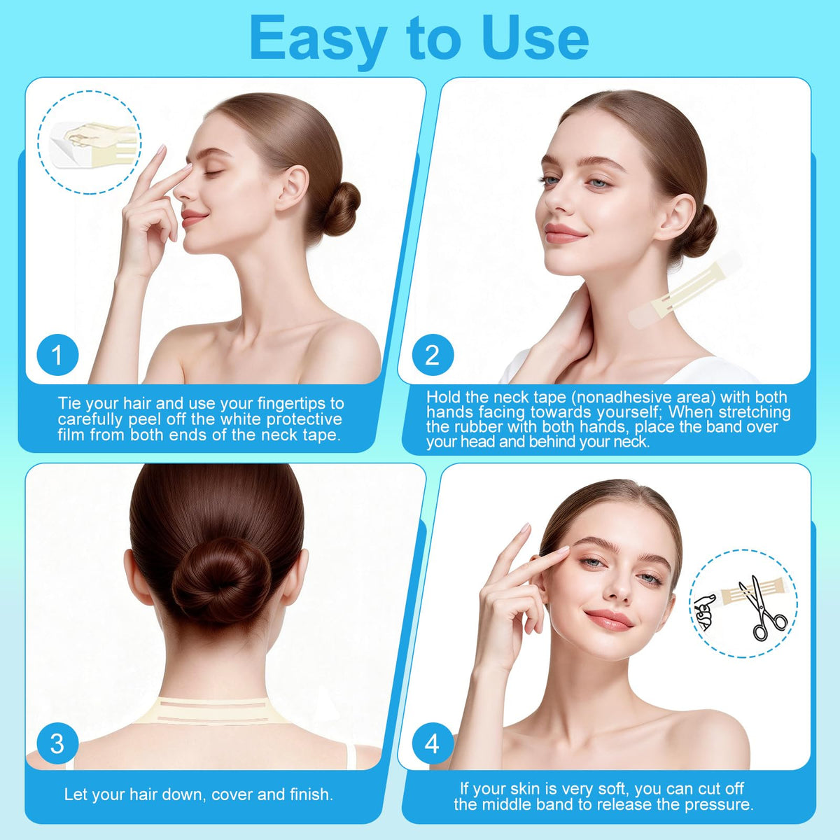 Netlkjonk neck tape breathable second-skin feel during wear.