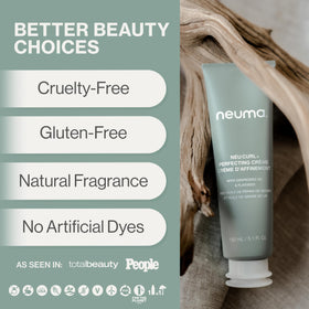NEUMA Neu Curl Perfecting Creme applied to clean hand, showing smooth consistency.