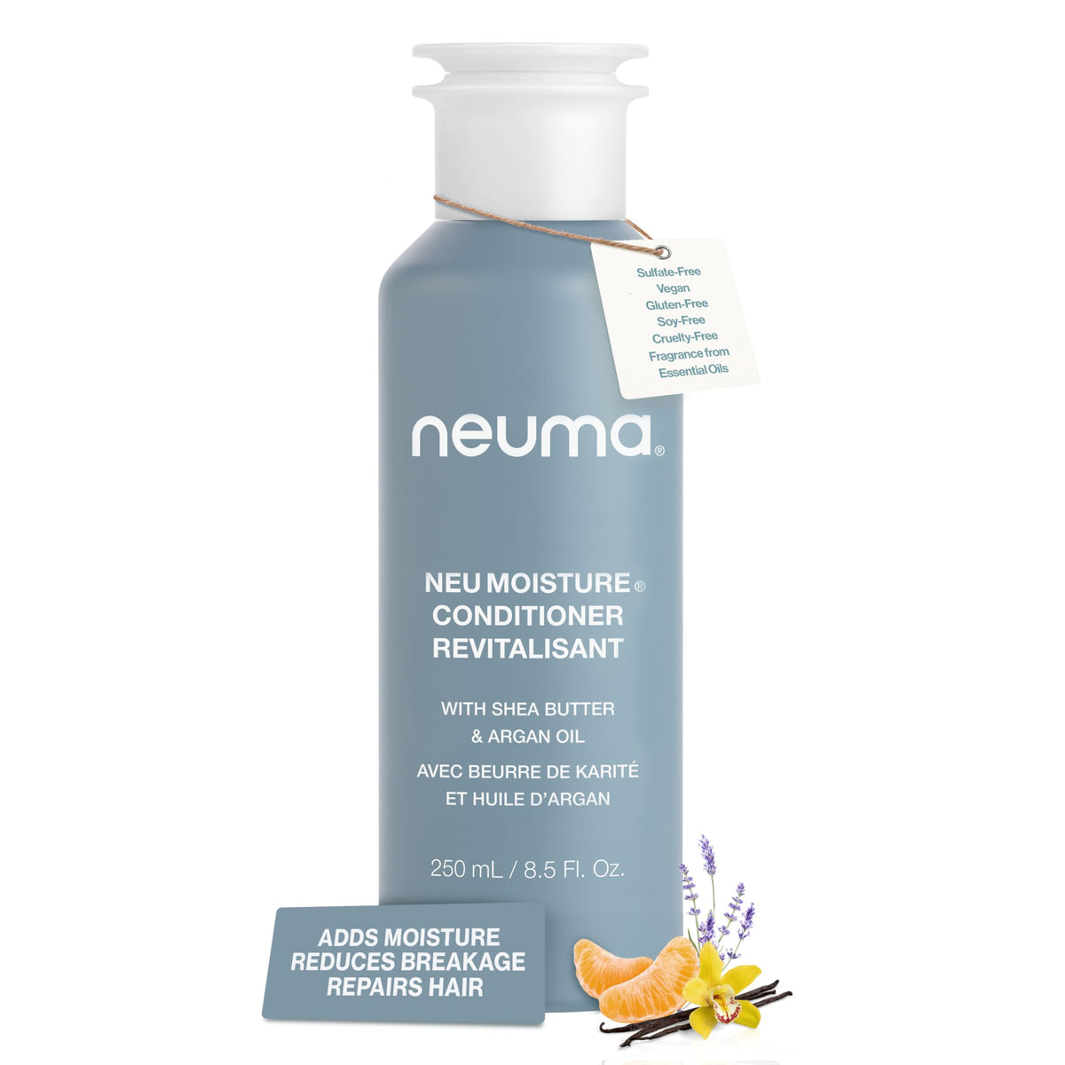 Neuma Neu Moisture Conditioner bottle showing deep hydration for dry hair.