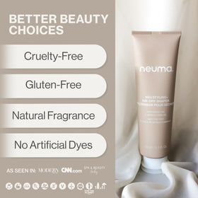 Neuma Neu Styling Air-Dry Shaper Cream being scrunched into hair for texture.