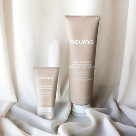 Neuma Neu Styling Air-Dry Shaper Cream bottle in a sunlit setup for easy everyday styling.