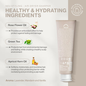 Neuma Neu Styling Air-Dry Shaper Cream texture close-up ready to apply.