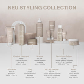 Neuma Neu Styling Hair Spray apricot-oil blend softens and guards against frizz.