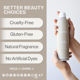 Neuma Neu Styling Hair Spray humidity-control image highlights frizz reduction.