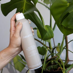 Neuma Neu Styling Hair Spray recyclable-packaging highlights eco-friendly packaging.