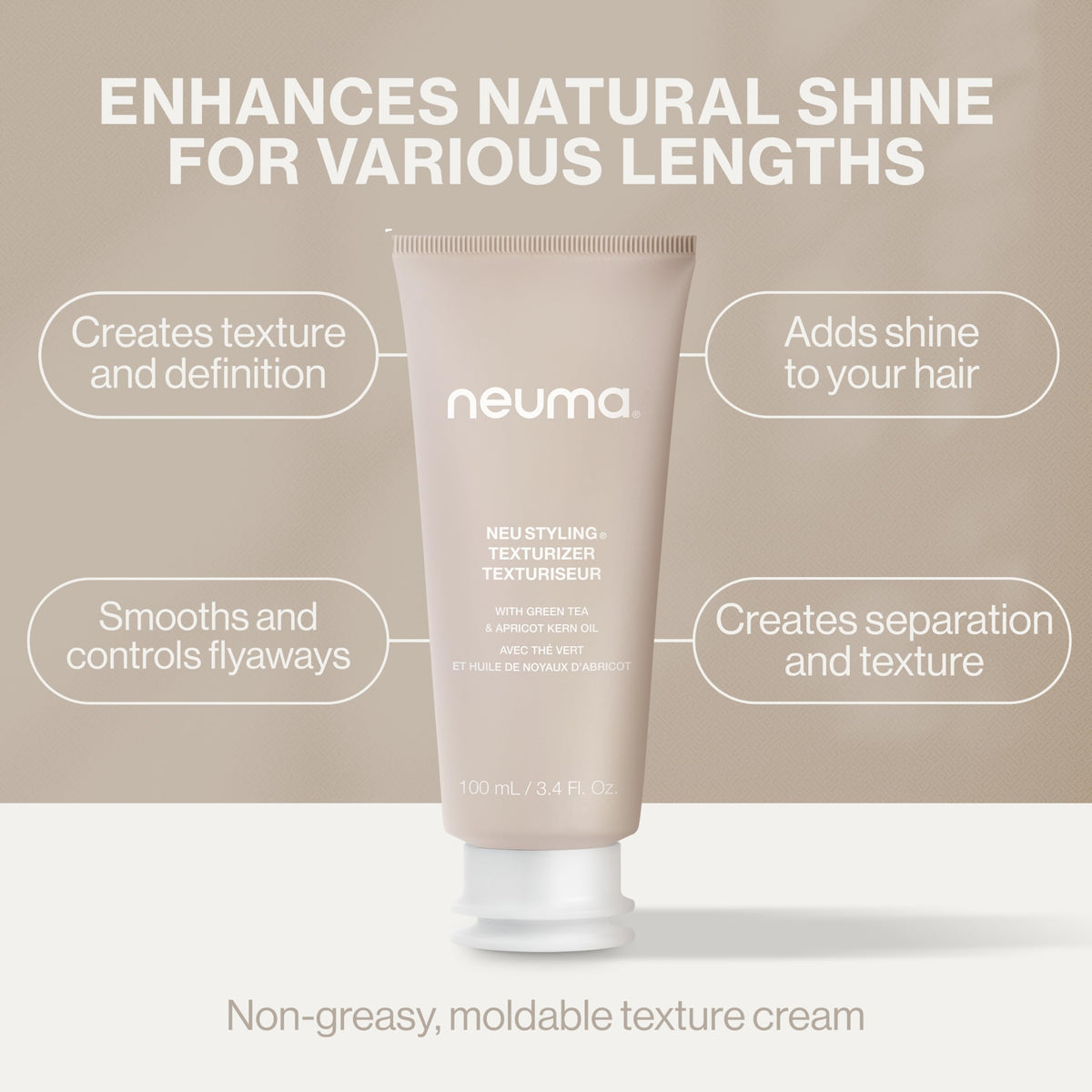 NEUMA Neu Styling Texturizer Cream apricot kernel oil for softness and moisture