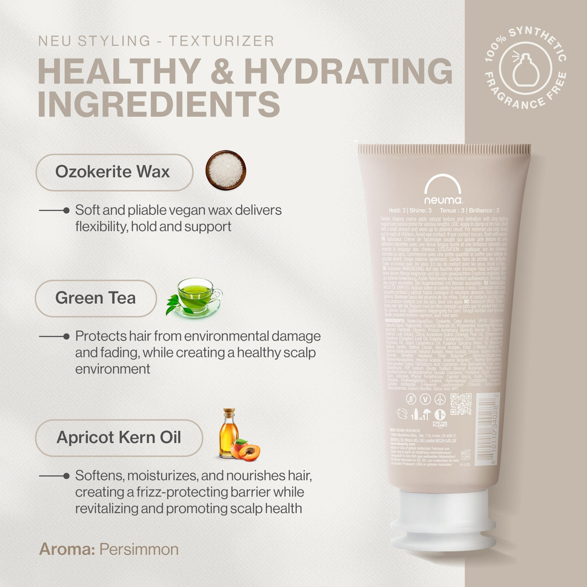 NEUMA Neu Styling Texturizer Cream cap close-up for easy application