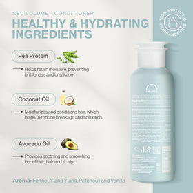 NEUMA Neu Volume Conditioner pouring action demonstrates detangling power