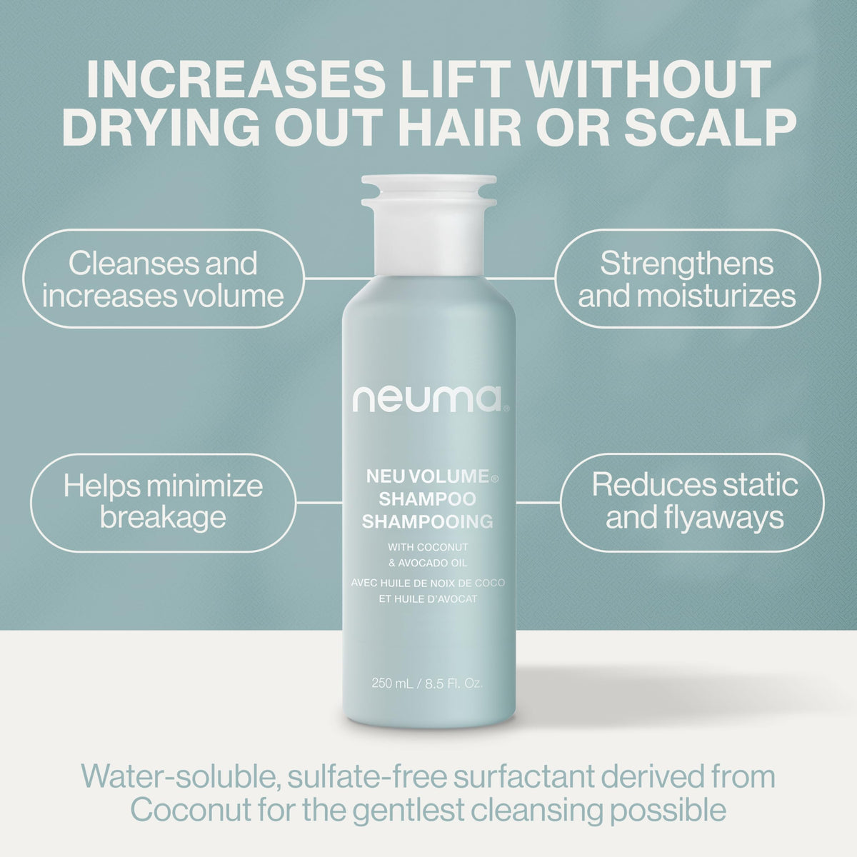 Hair detail after wash shows smooth, static-free finish