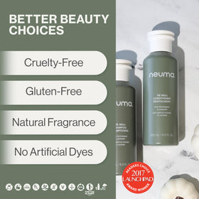 Texture swatch of Neuma Re Neu conditioner with creamy appearance