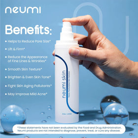 NEUMI SKIN face mist application shows quick refresh under makeup