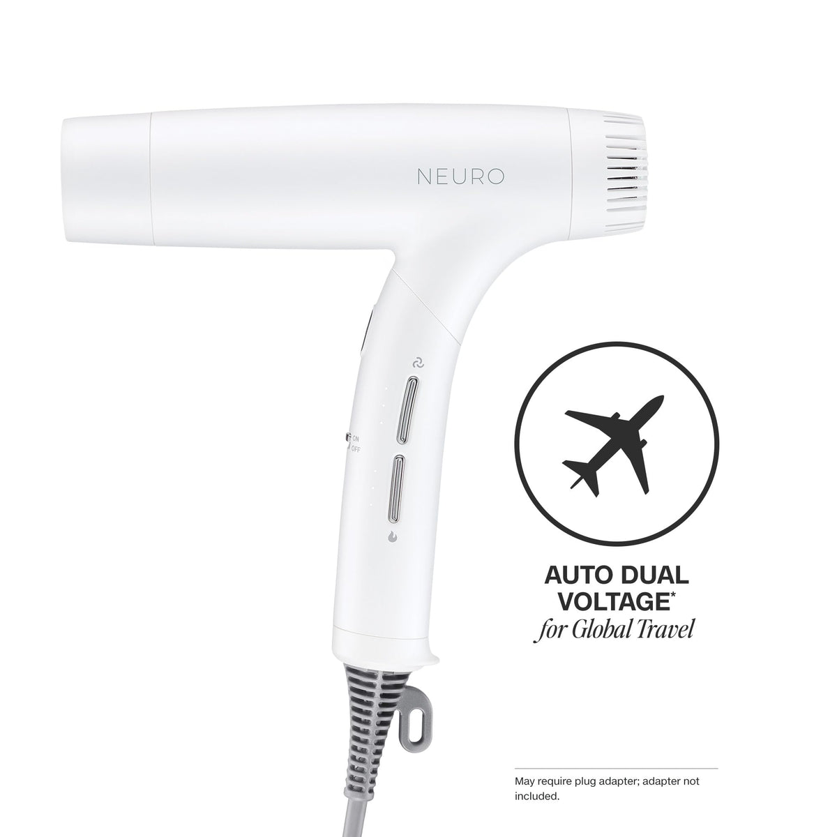 Neuro Dry+ Global Edition travel storage bag keeps accessories organized.