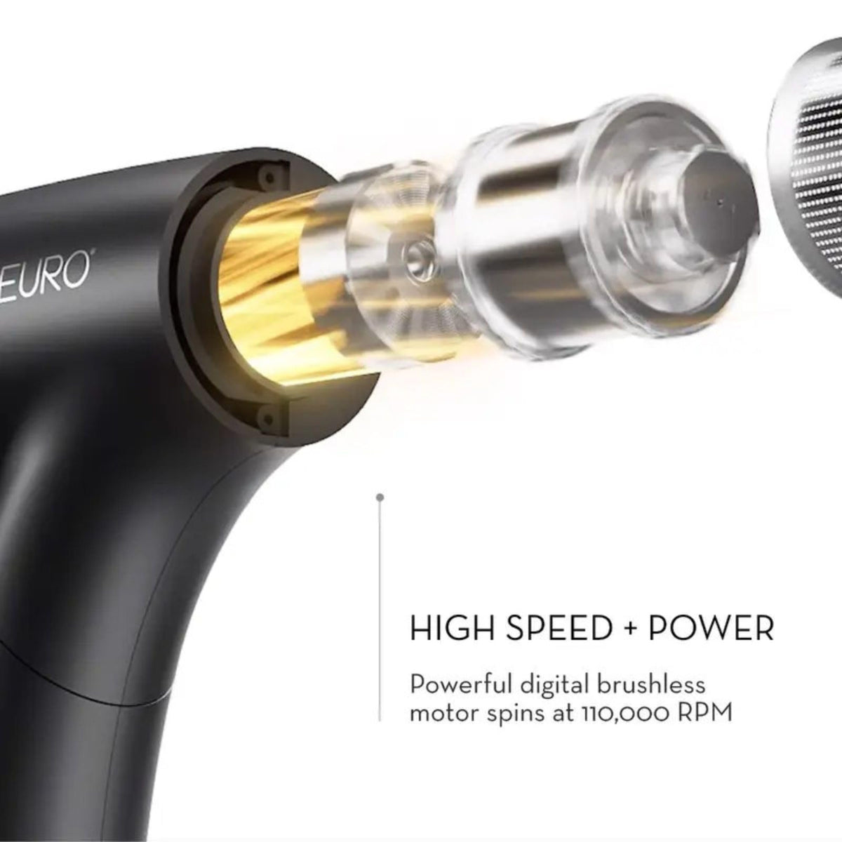 Neuro Dry+ smoothing Pik Black edition stretches curls for smoother blowouts.