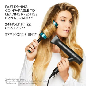 Neuro Dry+ styling nozzle concentrates airflow for precise drying.