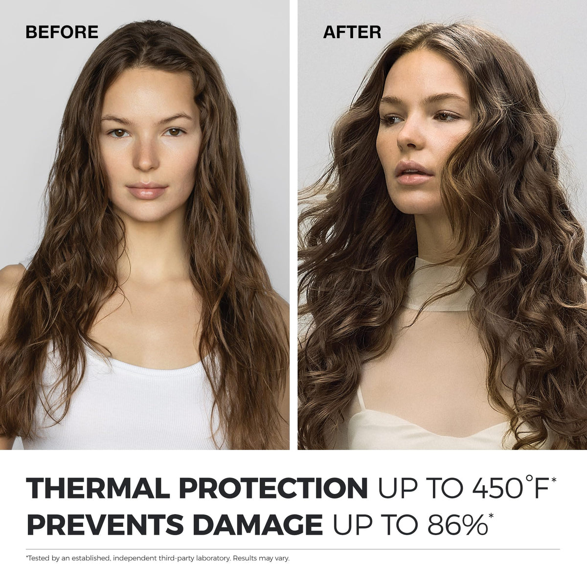 Silky shine achieved after using Neuro Prime HeatCTRL primer.