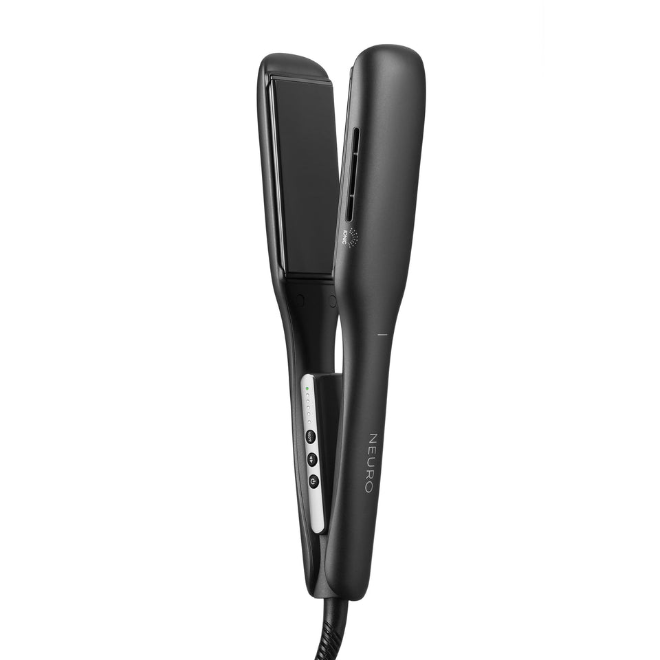 Neuro Smooth+ plate close-up showing even heat for consistent styling