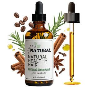 Neutra Natural Rosemary Hair Growth Oil bottle on a clean surface, highlighting scalp nourishment benefits.
