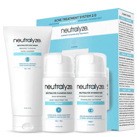 Neutralyze face wash bottle for refreshing cleanse and clearer pores.