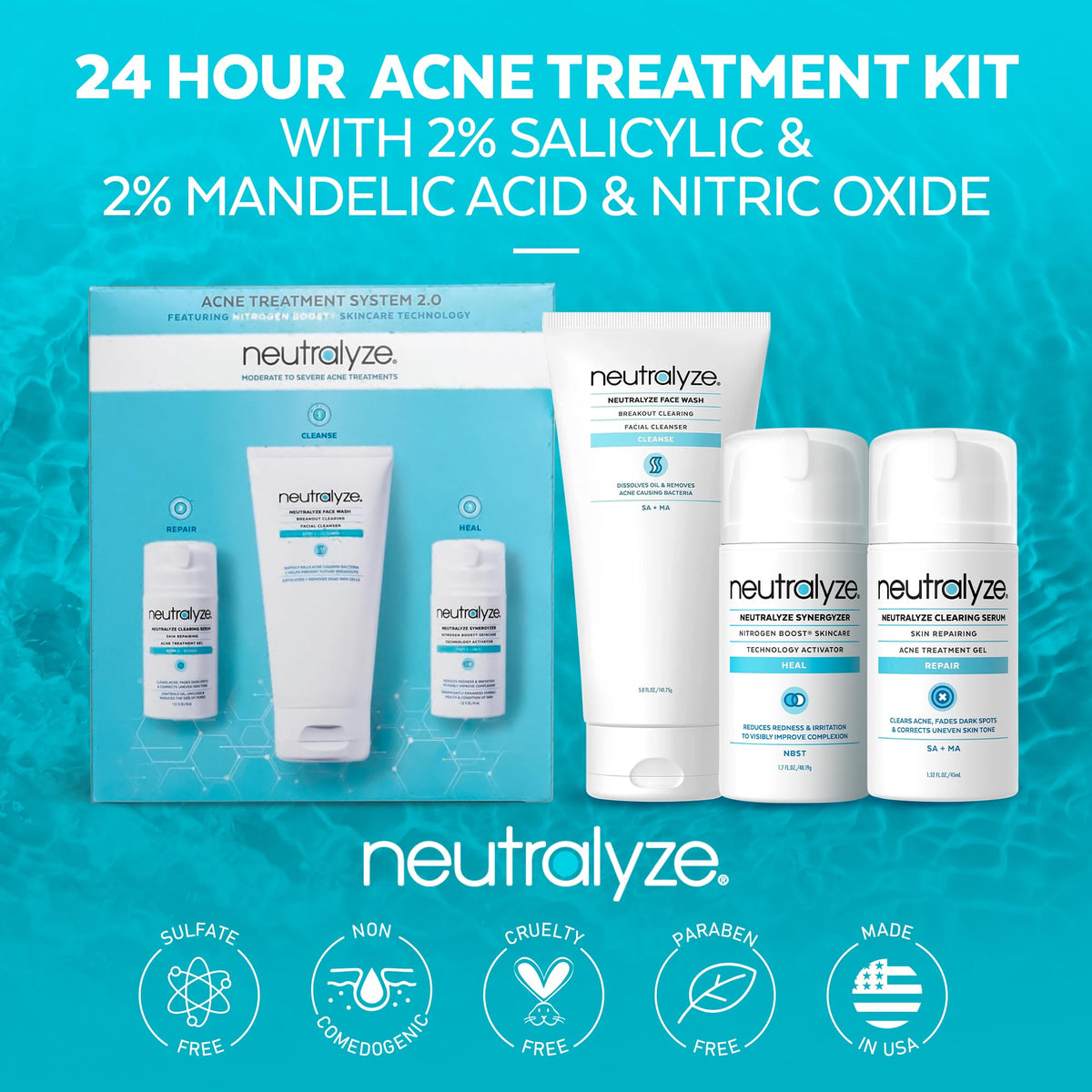 Neutralyze synergyzer bottle showcasing advanced healing technology.