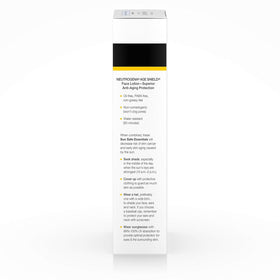 Graphic illustrating broad UVA/UVB protection for Neutrogena Age Shield SPF 70.
