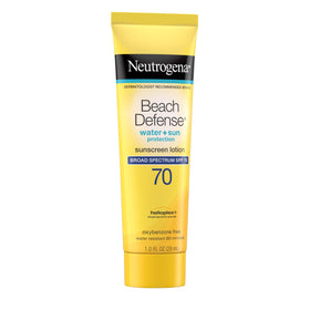 Helioplex technology label suggesting stabilized SPF 70 protection