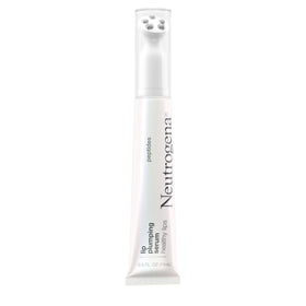Neutrogena Healthy Lips Plumping Serum on lips showcases a fuller, natural-looking appearance.