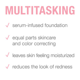 Pro-Vitamin B5 supports moisture barrier in Neutrogena Healthy Skin Serum Foundation.