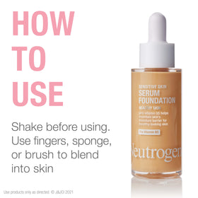 Lightweight, natural-glow finish from Neutrogena Healthy Skin Serum Foundation.