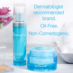 Neutrogena Hydro Boost Serum dropper releasing hydrating hyaluronic acid.