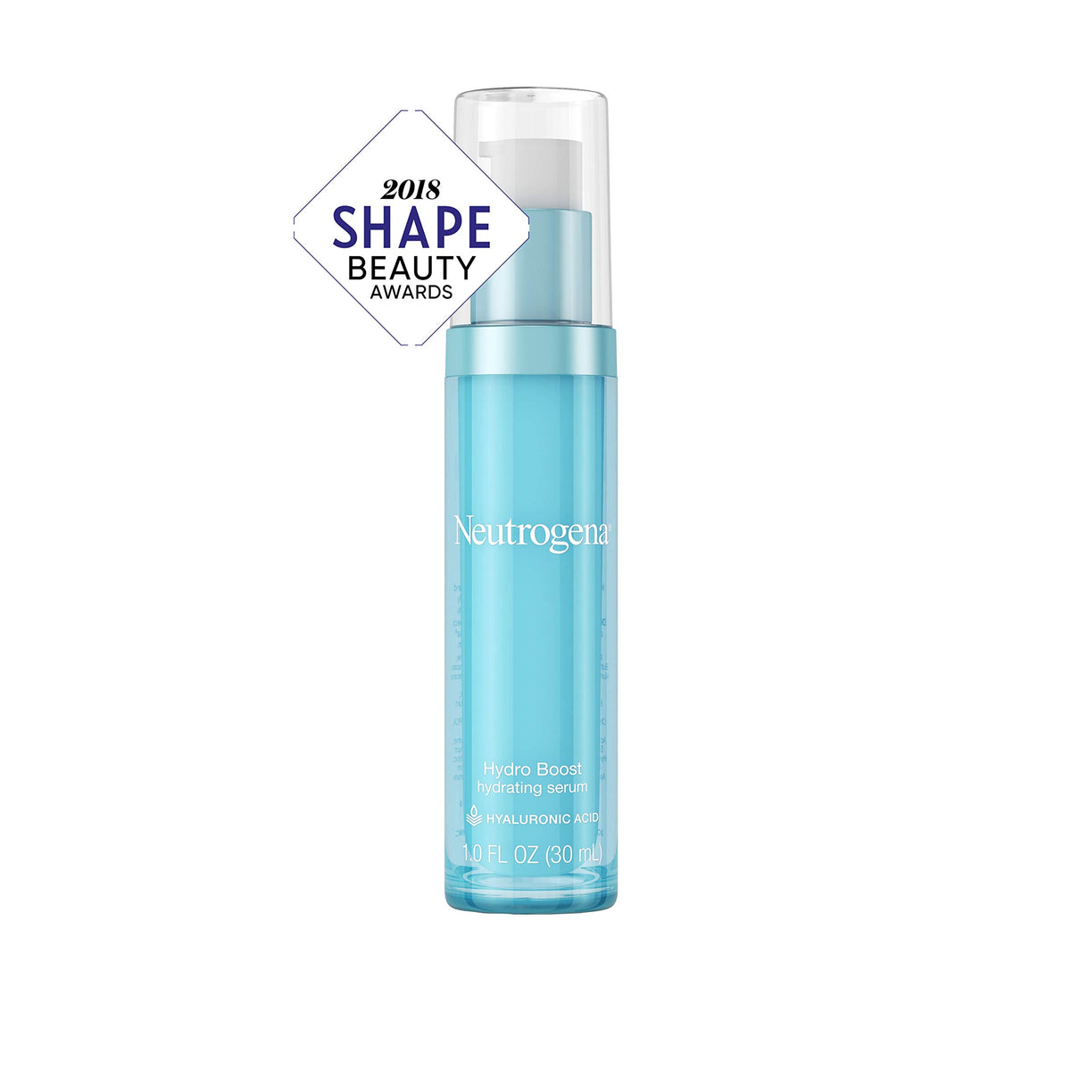 Neutrogena Hydro Boost Serum in hand ready for application.