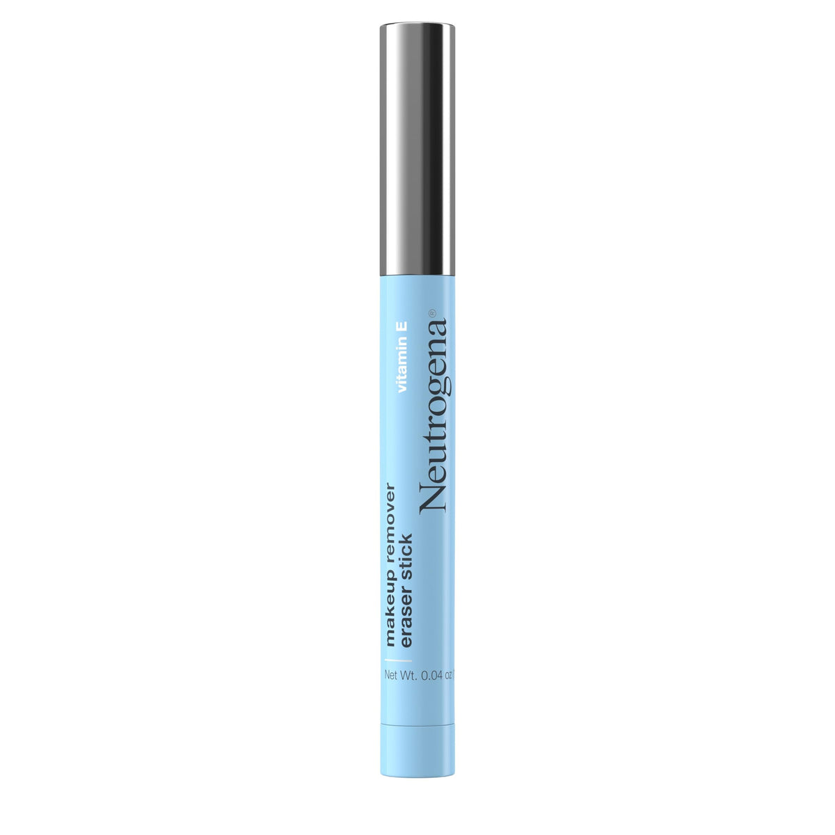 Neutrogena Makeup Remover Eraser Stick packaging, ideal travel companion for quick touch-ups.