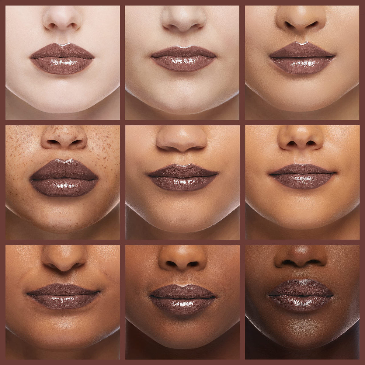 Neutrogena MoistureSmooth close-up on lips showing smooth, moisturized finish