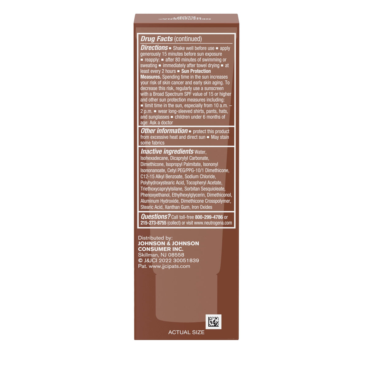 Neutrogena Purescreen vegan formula and not tested on animals.