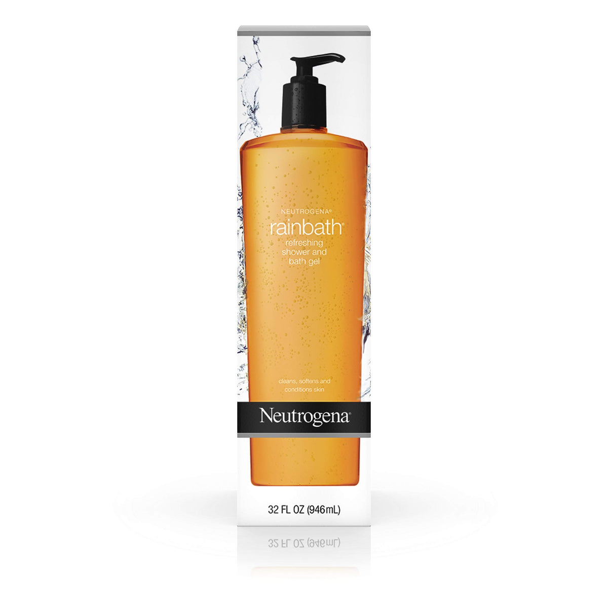 Neutrogena Rainbath 32 oz bottle front with original fragrance for refreshing cleanse.