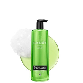 Neutrogena Rainbath Renewing bath soak scene suggests versatile bath-time ritual.