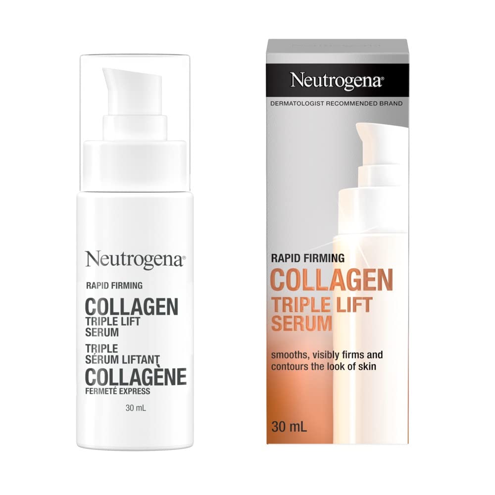 Neutrogena Rapid Firming Collagen Triple Lift Serum bottle for daily use and smoother skin
