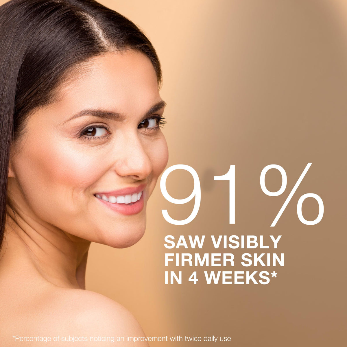 Neutrogena Rapid Firming Peptide Eye Cream dispensing close-up illustrating easy twice-daily use