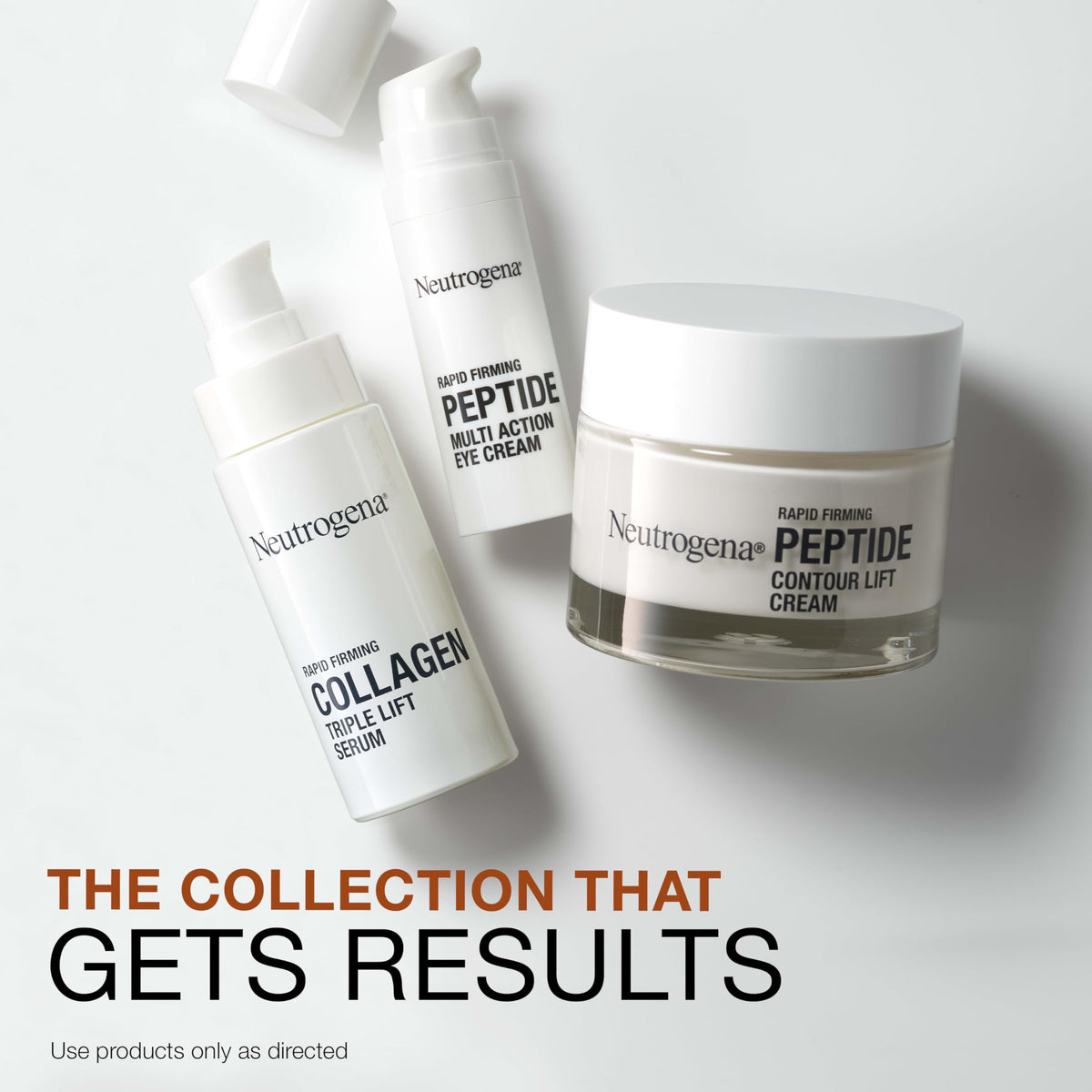 Neutrogena Rapid Firming Peptide Eye Cream duo-pack imagery for morning and night care