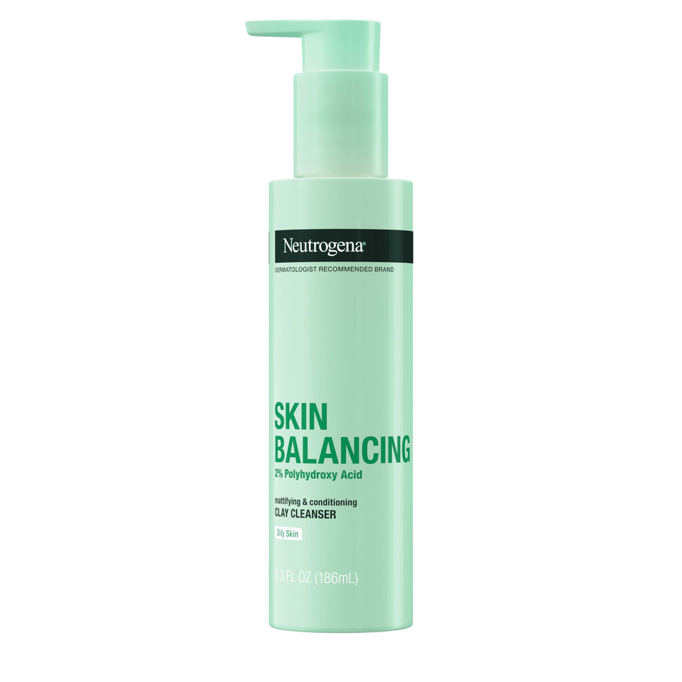Neutrogena Skin Balancing Kaolin Cleanser bottle for daily oily skin care
