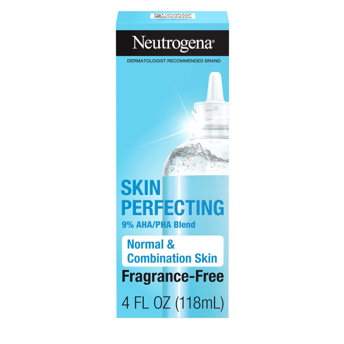 Neutrogena Skin Perfecting bottle pour for easy daily application.