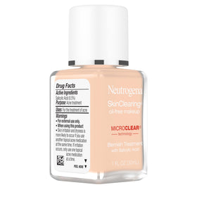 Neutrogena SkinClearing foundation dermatologist-developed label signals thoughtful makeup