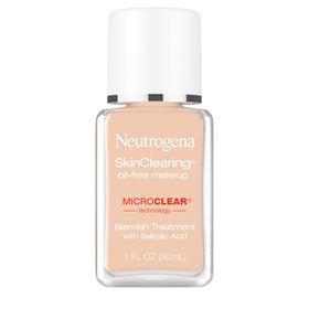 Neutrogena SkinClearing foundation natural beige 60 bottle for oil control and blemish coverage.